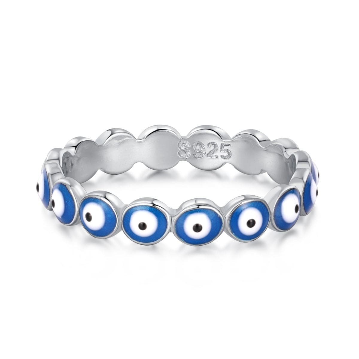 Amazon.com: Talonior Evil Eye Ring for Women Sterling Silver 925 Turkish  Mal De Ojo Rings Blue Evil Eye Protection Jewelry Band Spiritual Greek  Nazar Amulet Birthday Gifts Size 8: Clothing, Shoes &